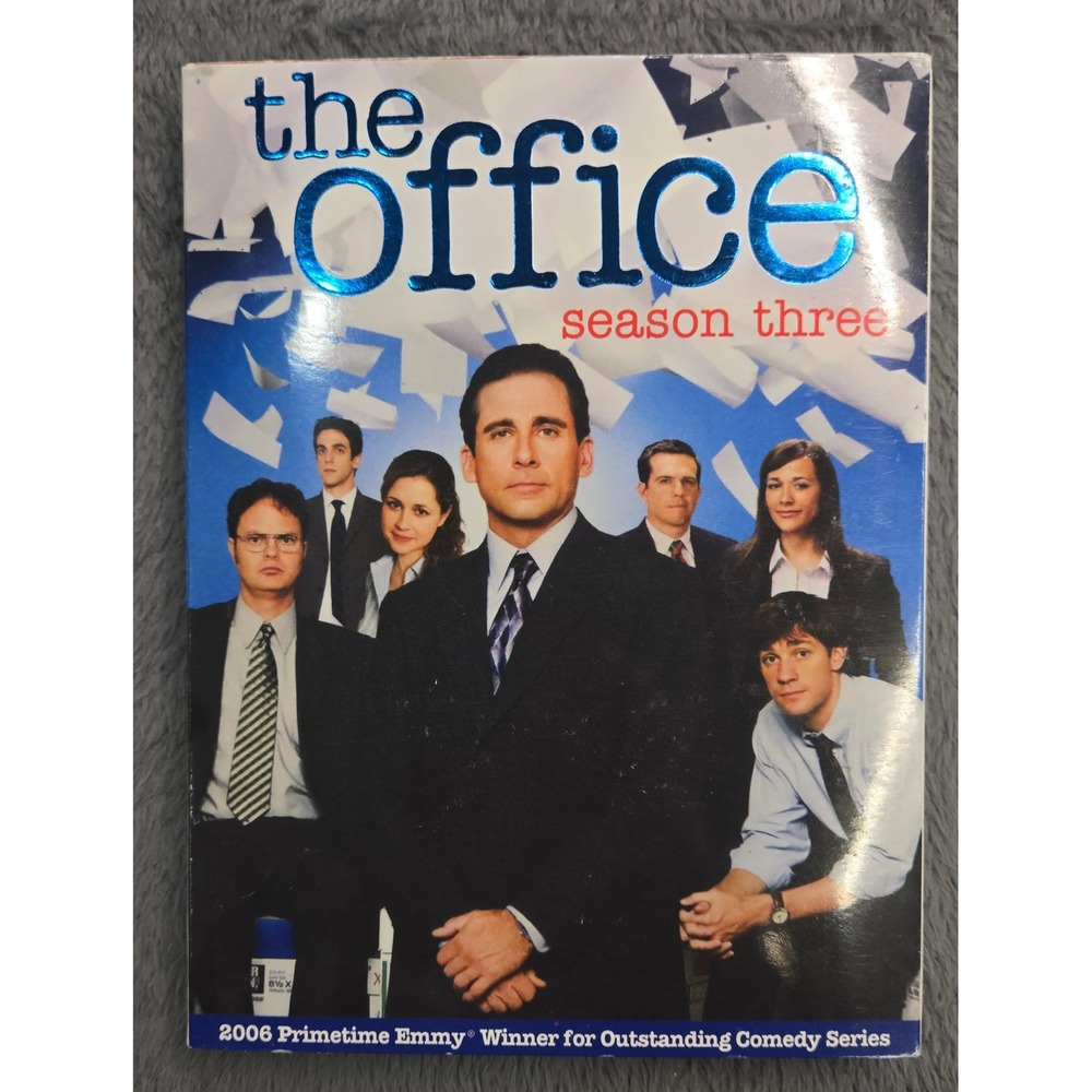 The Office Season Three DVD 4-Disc Box Set Steve Carell Comedy Series 2007